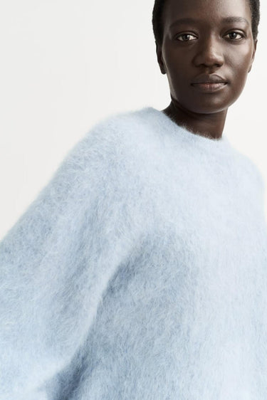 Alpaca Crewneck-Sweaters & Cardigans-Soft Goat-Debs Boutique